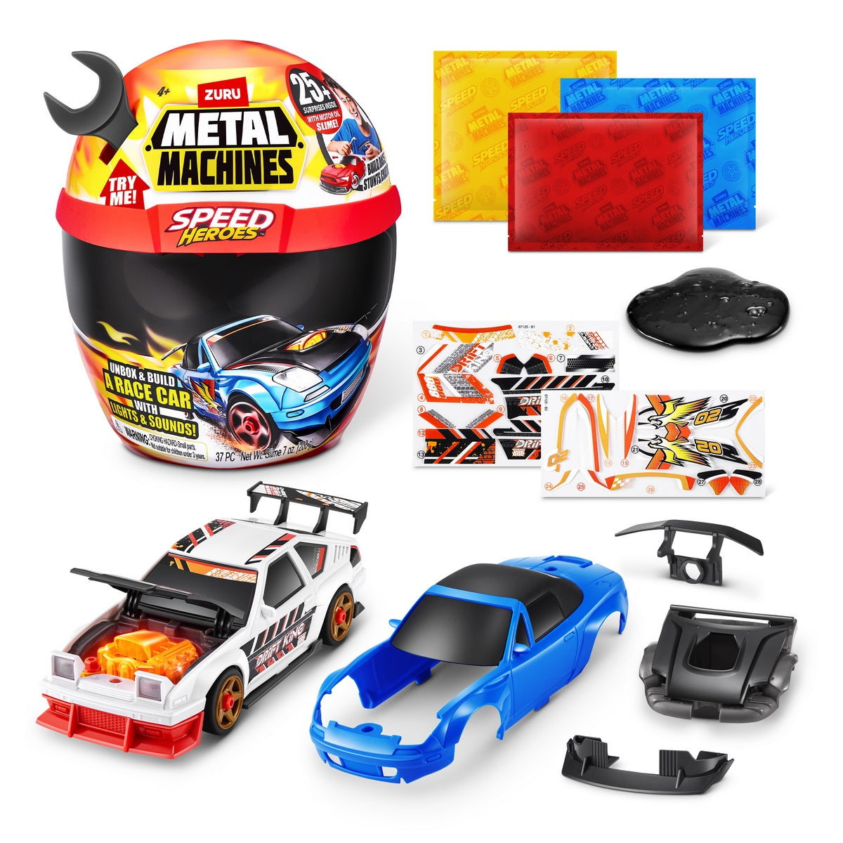 Playset Casco Speed Hero Metal Machines - Negro